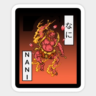 Nani Hannya Japanese Samurai Sticker